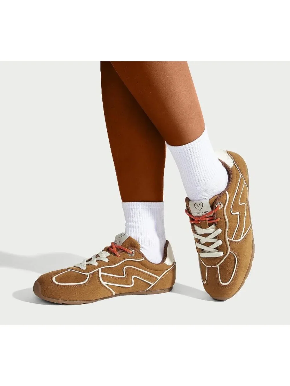 Women's Brown Retro Fashion Gym Workout Classic Thin Sole Casual Sneaker Shoes